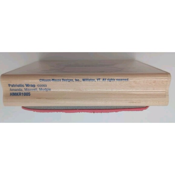 House Mouse stamp Patriotic Wrap Amanda Maxwell Mudpie July 4th Flag HMKR1005 - Picture 5 of 6